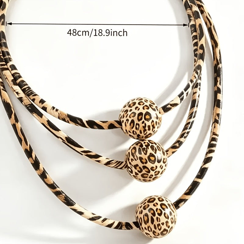 Vintage Leopard Print Necklace