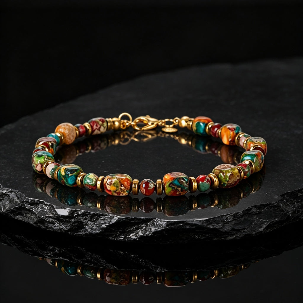 Boho Multicolor Stone Bracelet
