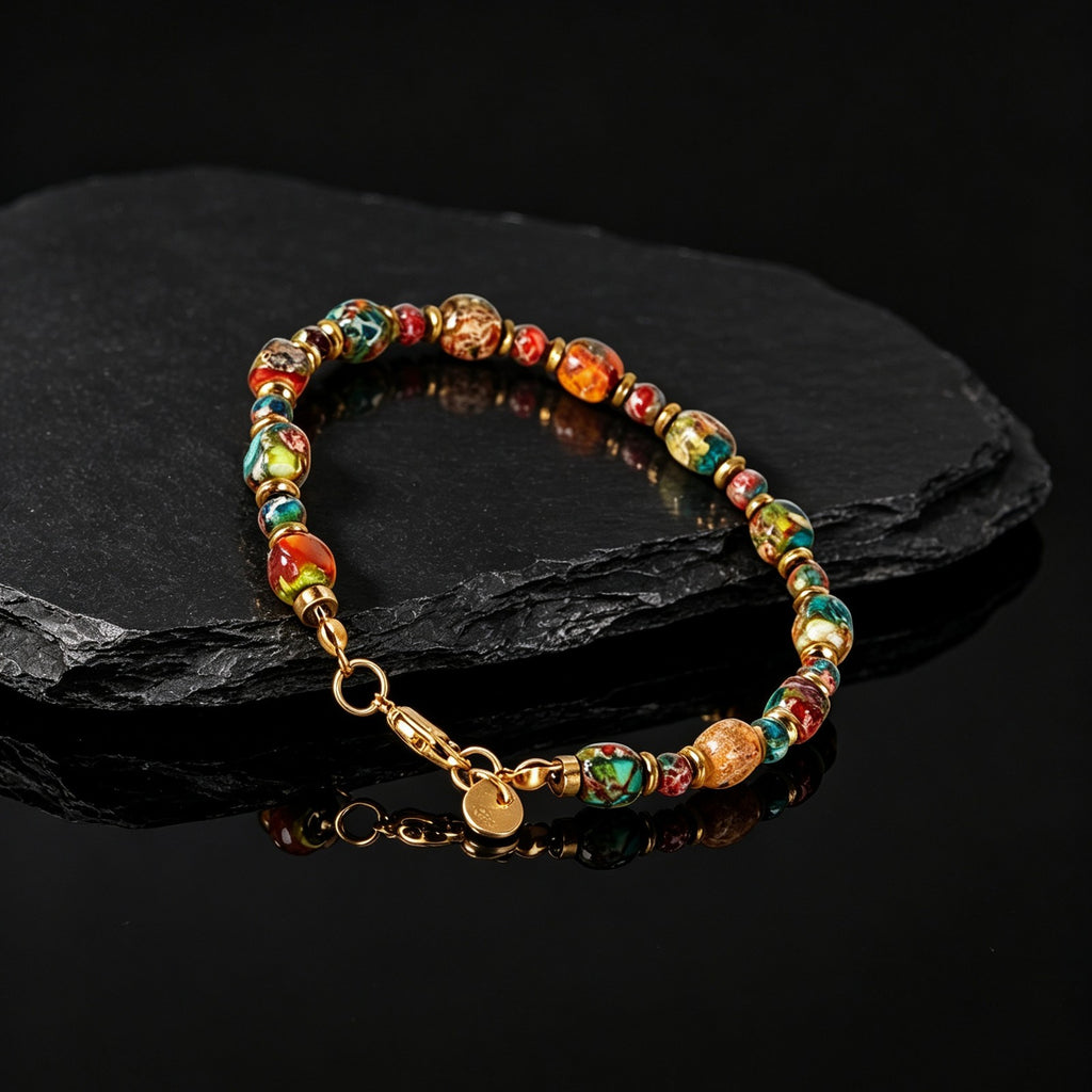 Boho Multicolor Stone Bracelet