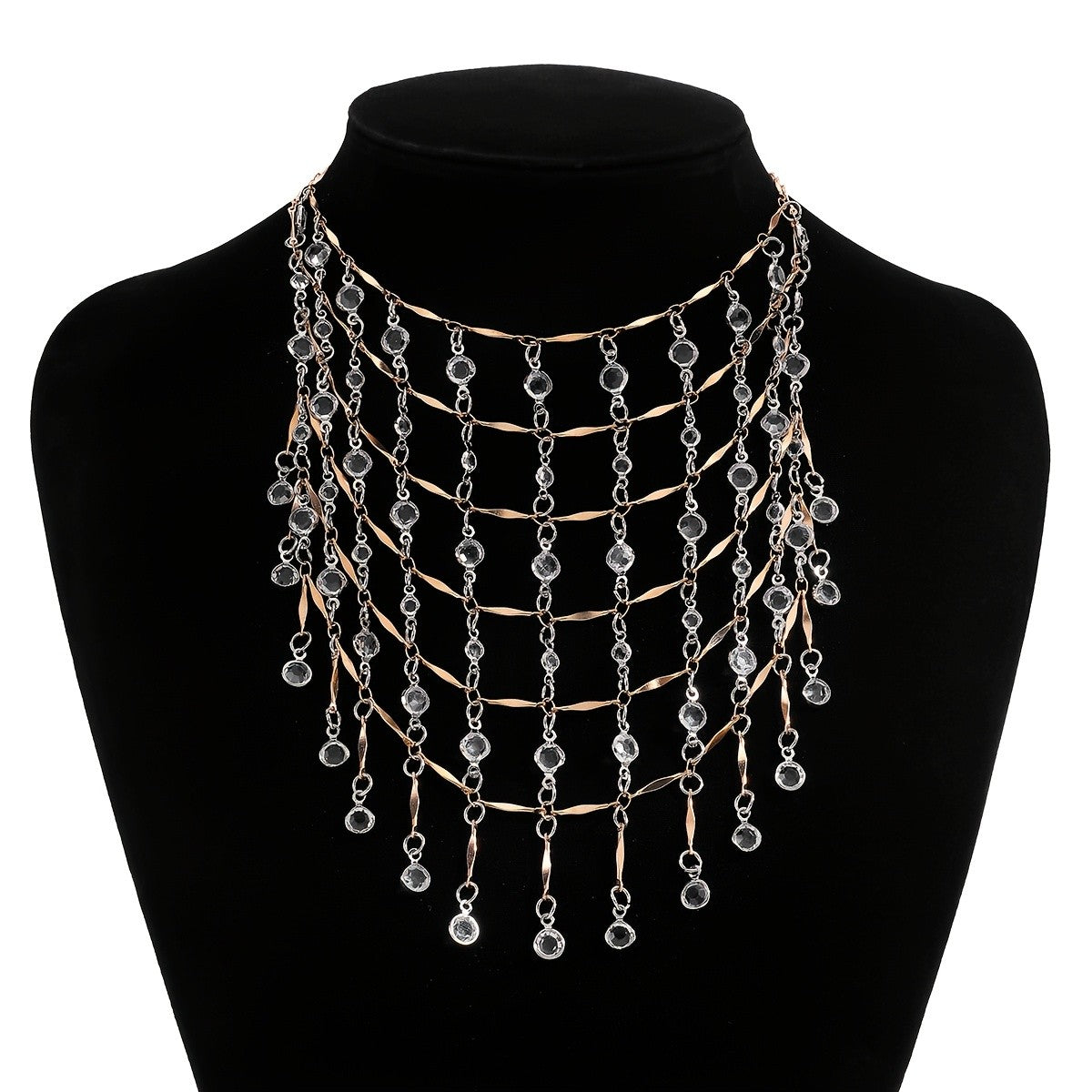 Vintage Multi-Layer Drop Necklace