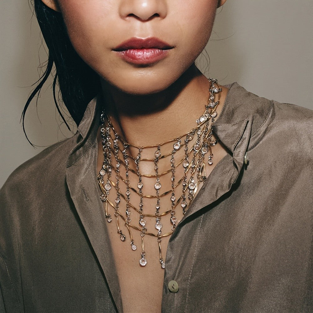 Vintage Multi-Layer Drop Necklace