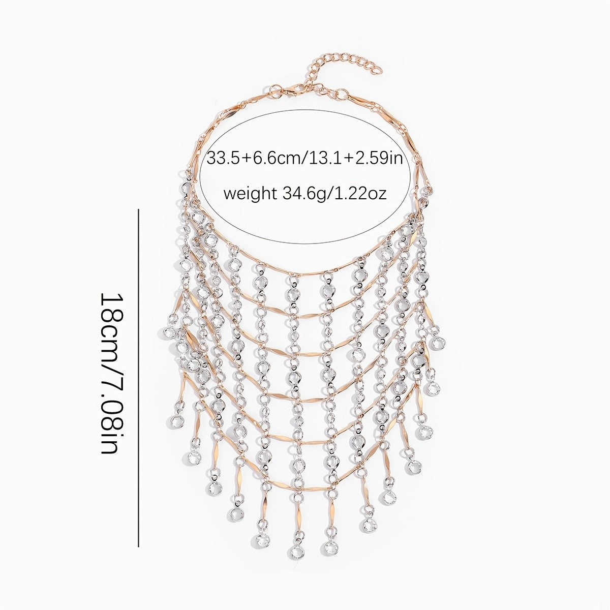 Vintage Multi-Layer Drop Necklace