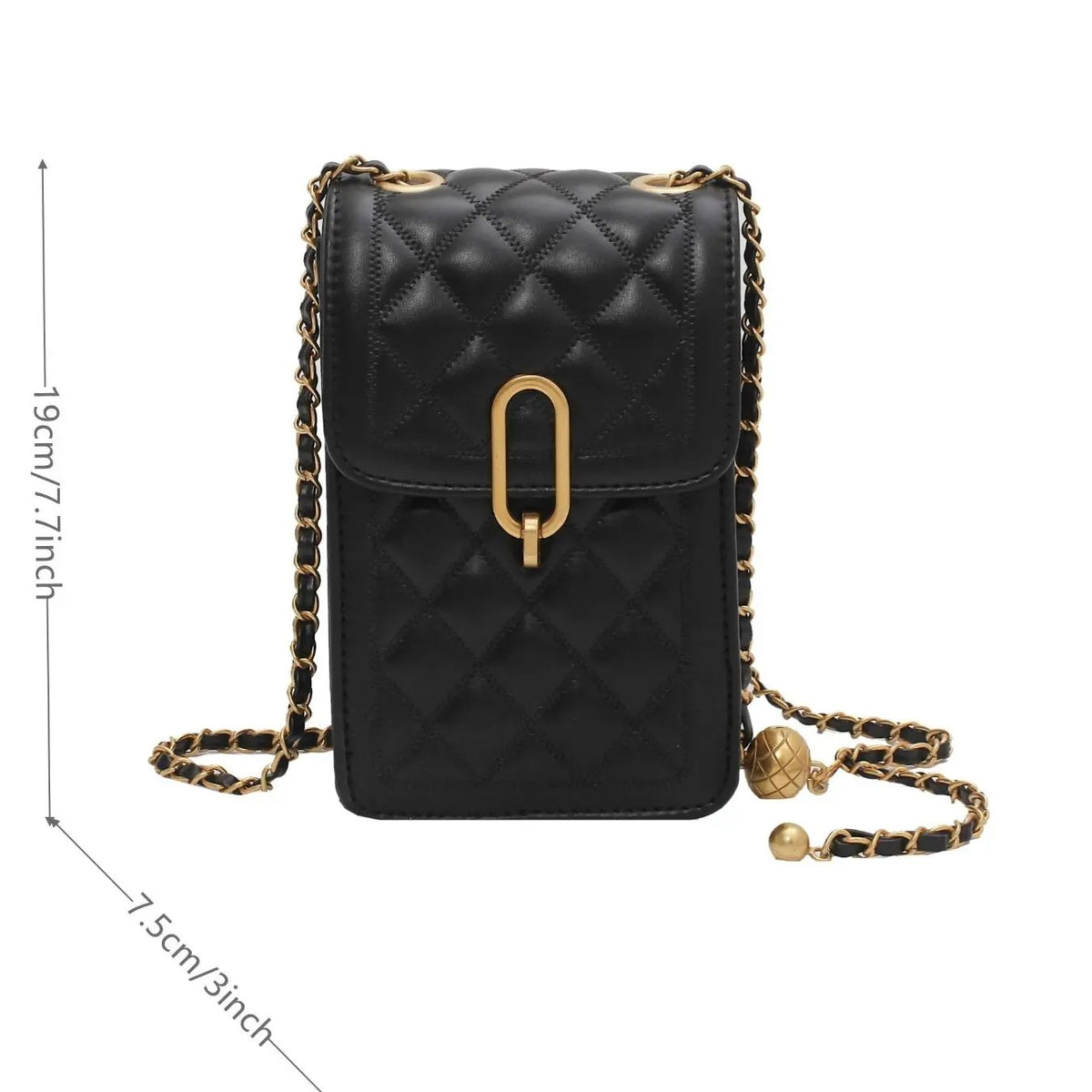 Quilted Chain Crossbody Bag