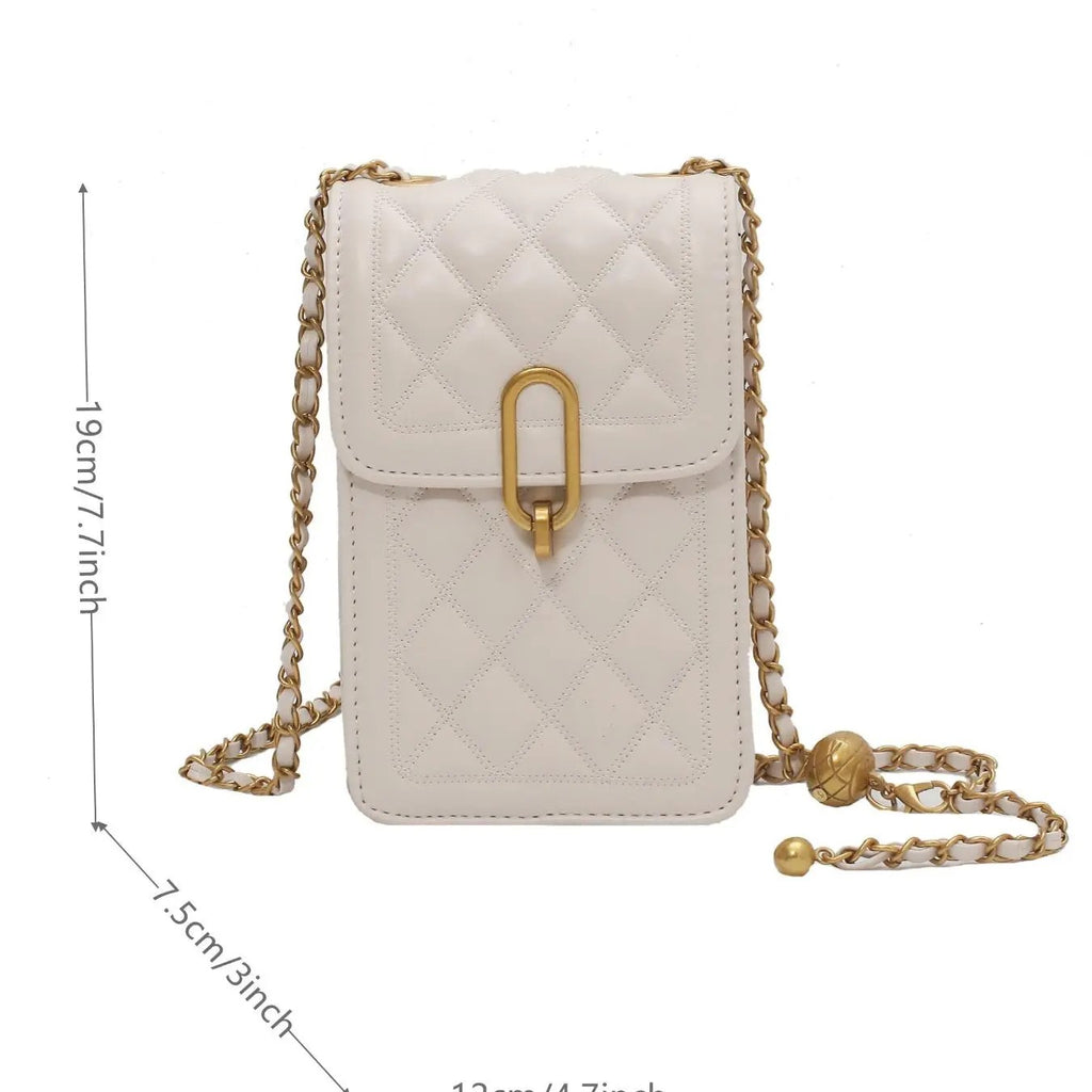 Quilted Chain Crossbody Bag