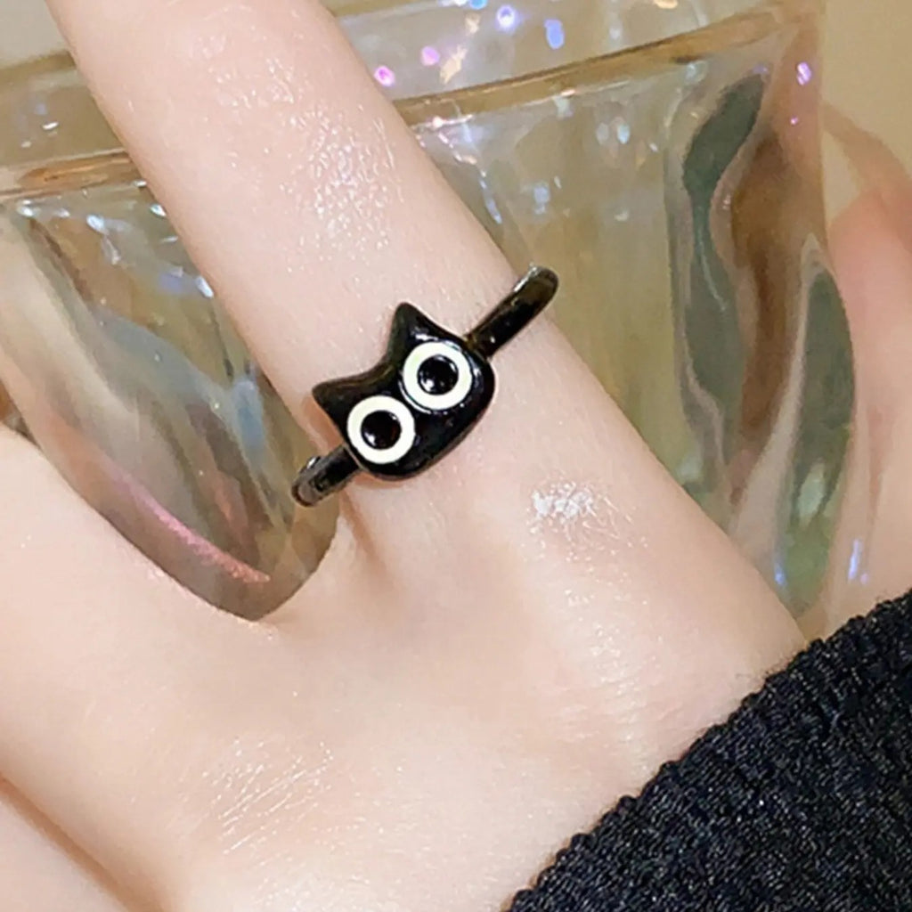 Cute Cat Face Ring