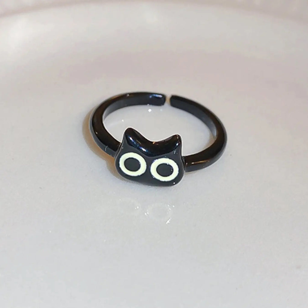 Cute Cat Face Ring