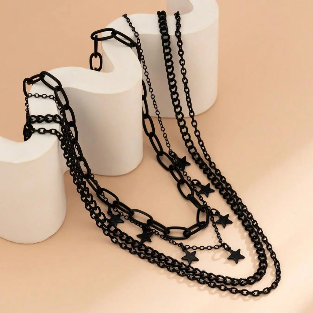 4PC Star Layered Necklace Set