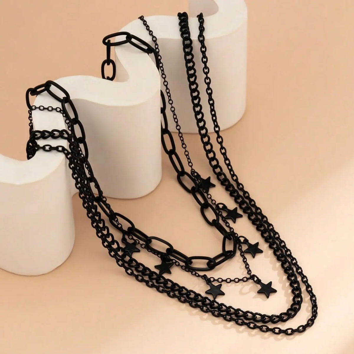 4PC Star Layered Necklace Set