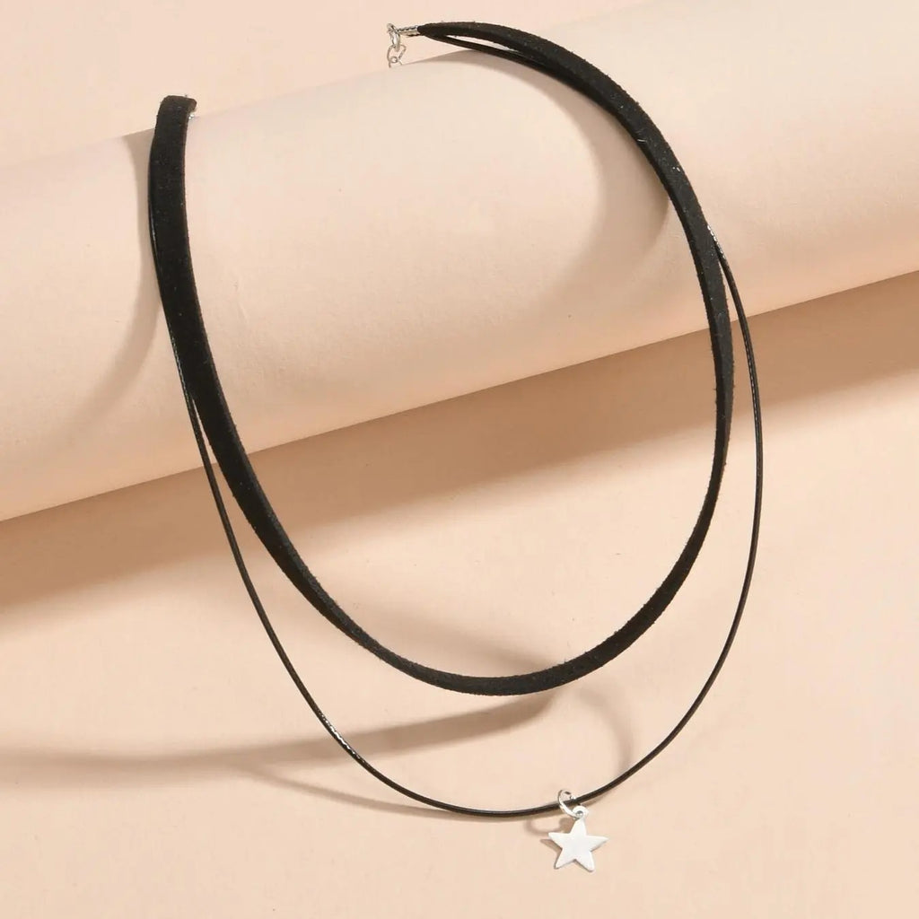 Minimal Star Choker Necklace