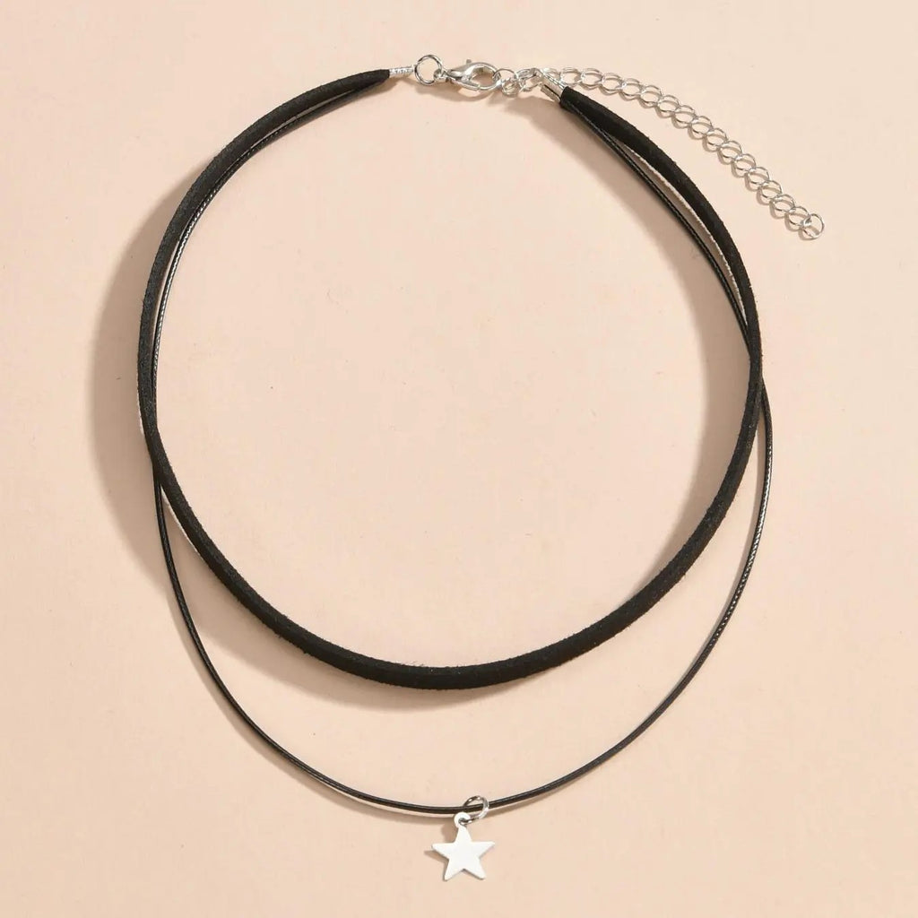 Minimal Star Choker Necklace