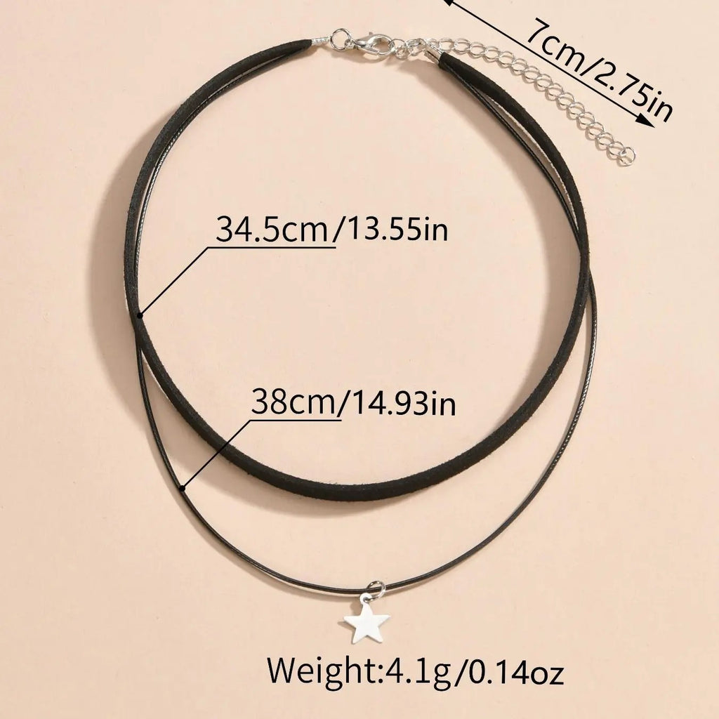 Minimal Star Choker Necklace
