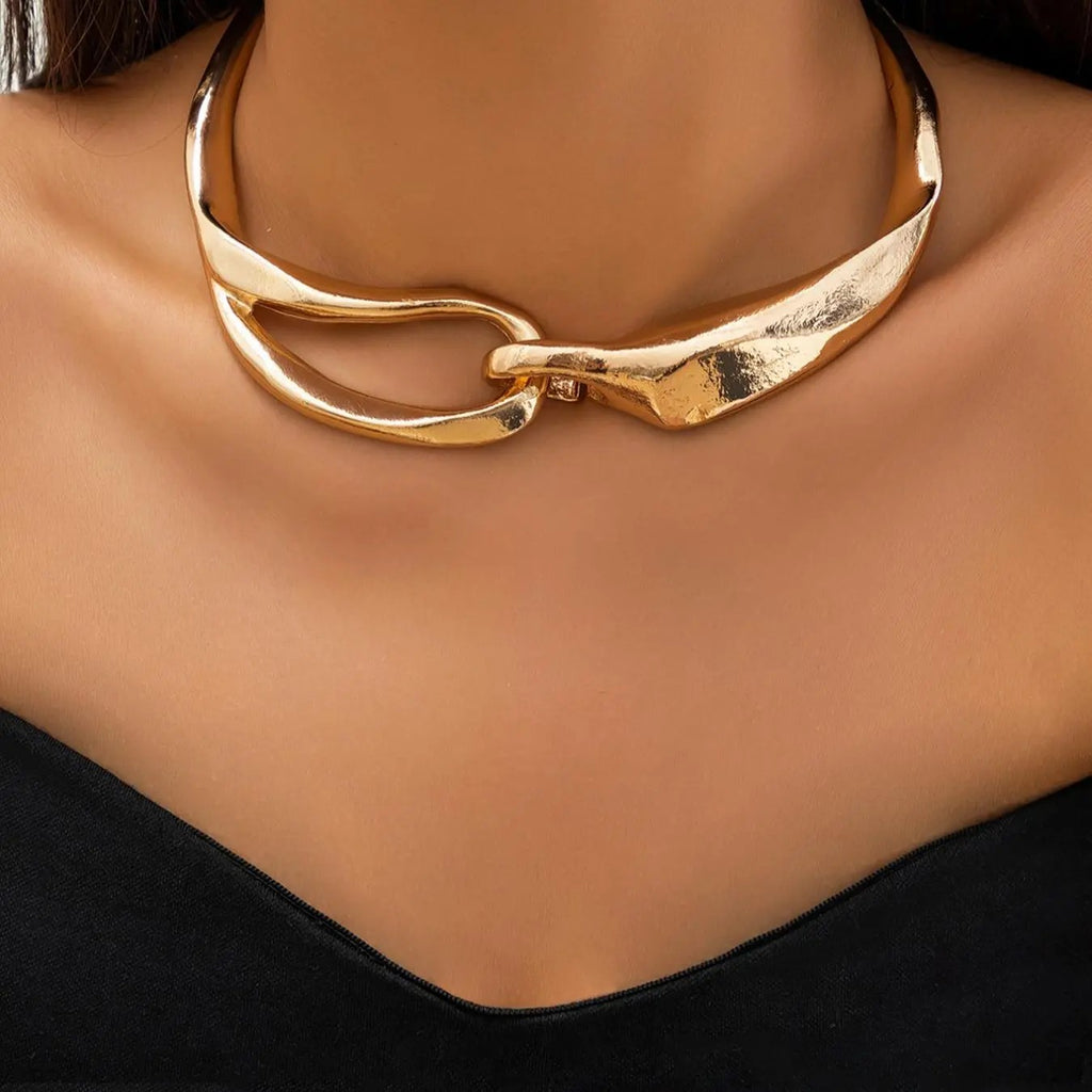 18k Elegant Link Necklace