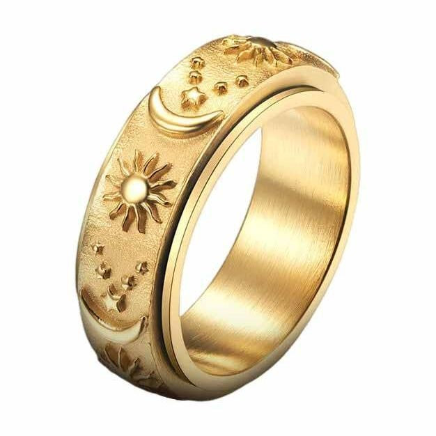 18k Celestial Spinner Ring