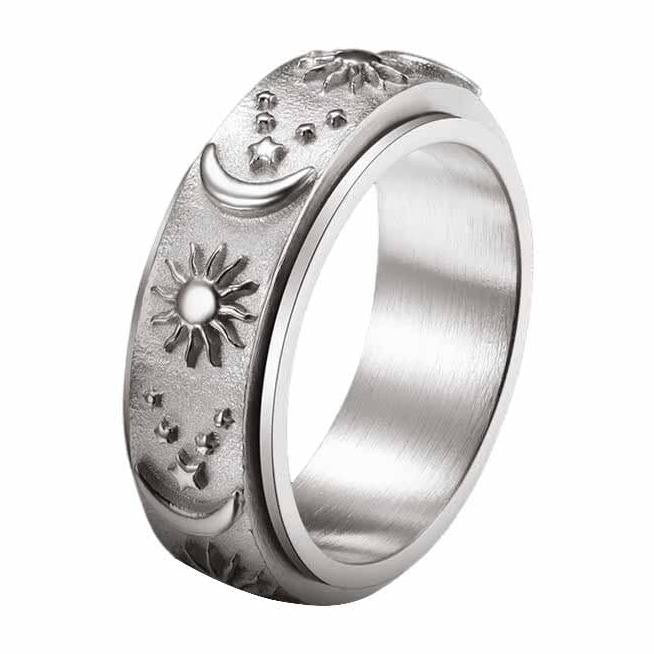 18k Celestial Spinner Ring
