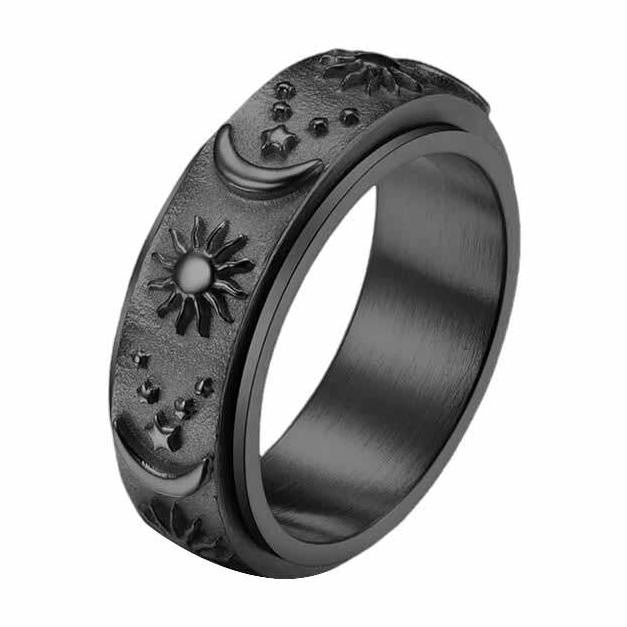 18k Celestial Spinner Ring