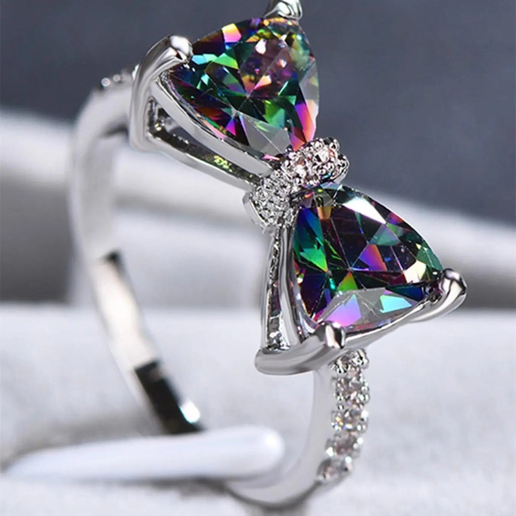 Iridescent Bow Ring