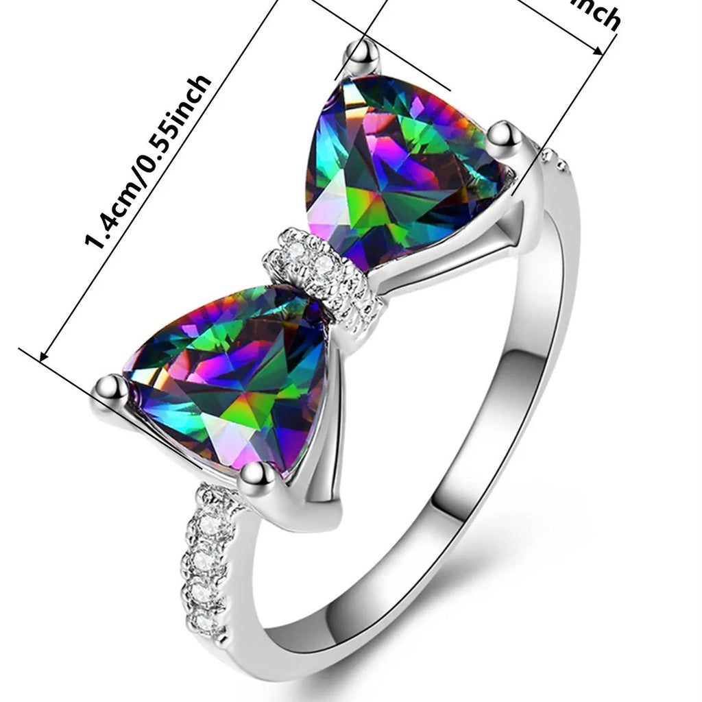 Iridescent Bow Ring