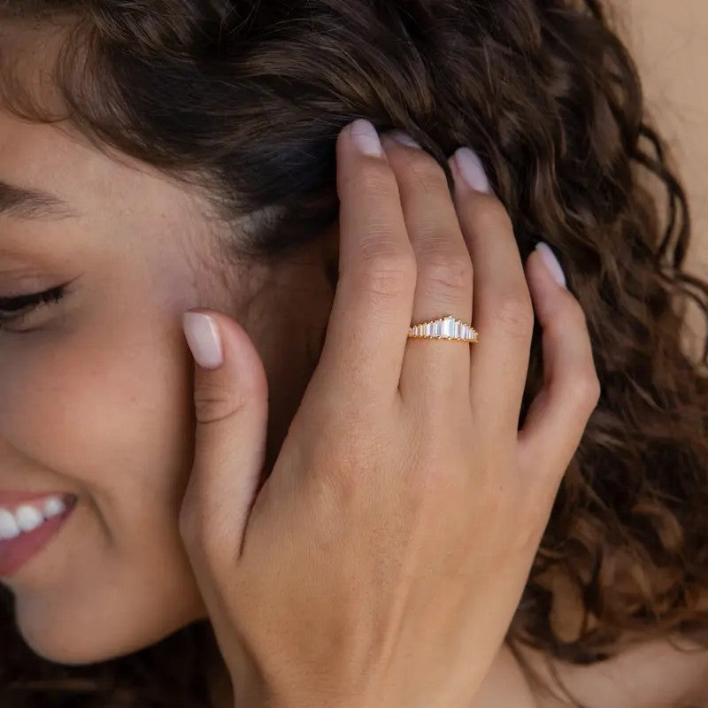 18k Vintage Baguette Ring