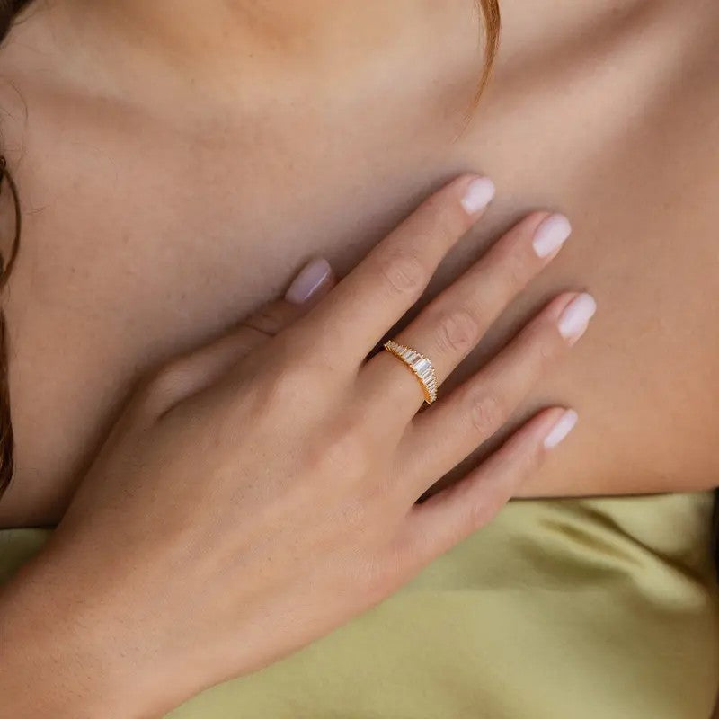 18k Vintage Baguette Ring