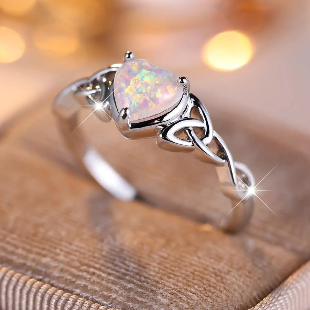 Geometric Heart Ring
