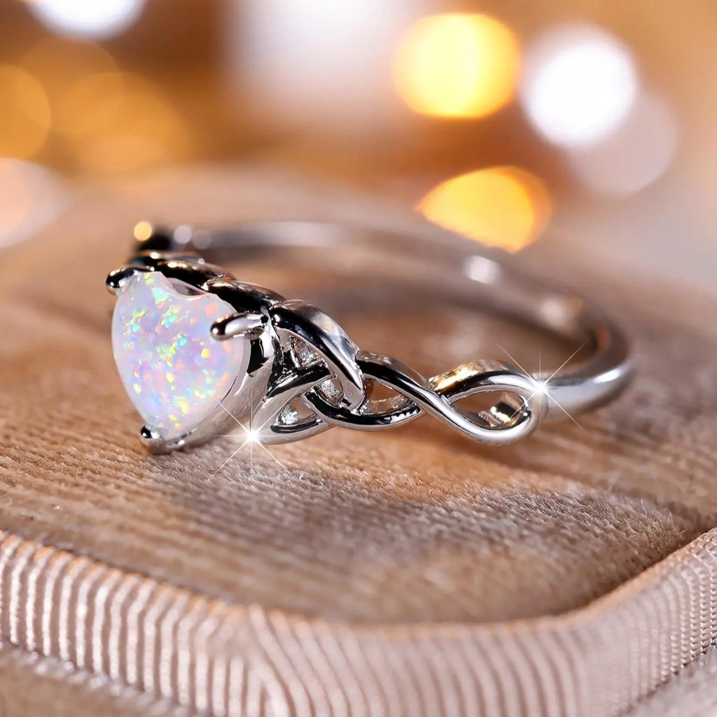 Geometric Heart Ring