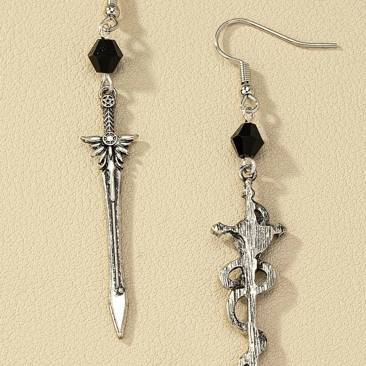 Vintage Sword Dangle Earrings