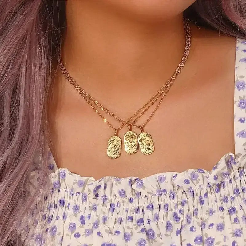 18k Vintage Constellation Necklace
