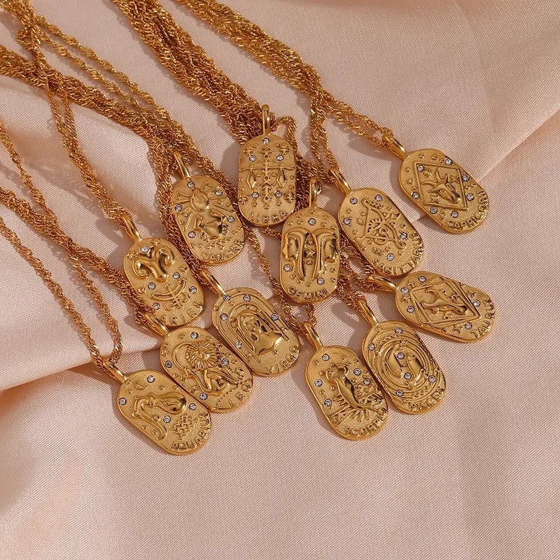 18k Vintage Constellation Necklace