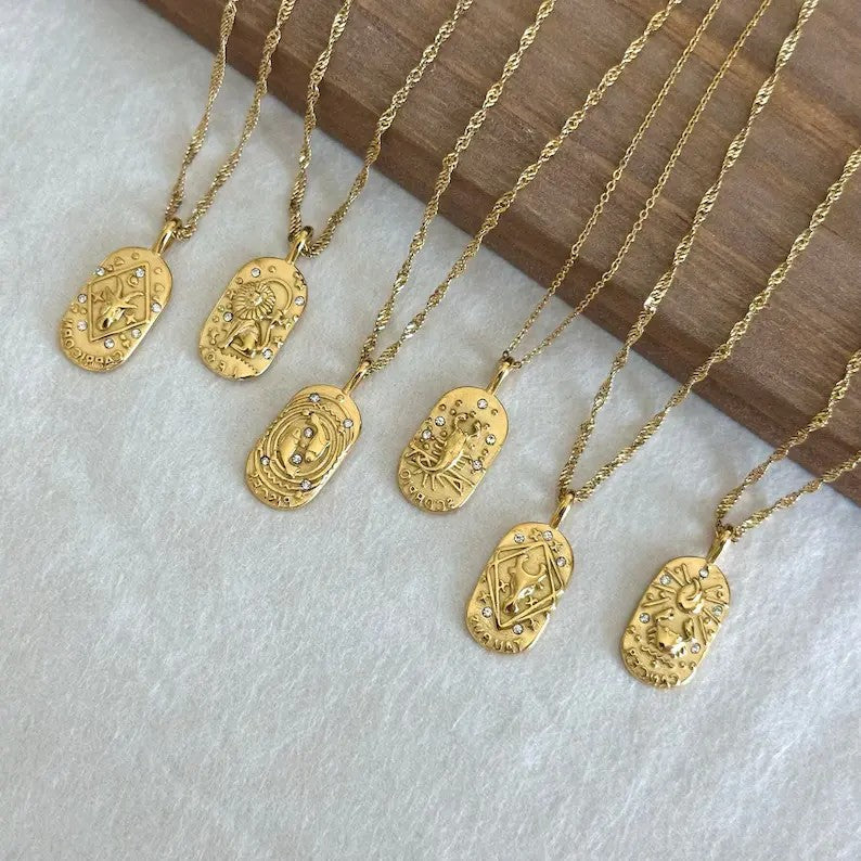 18k Vintage Constellation Necklace
