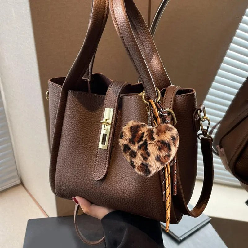 Elegant Textured Bucket Bag
