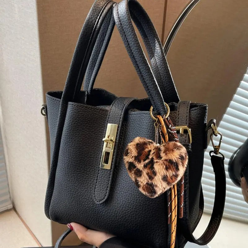 Elegant Textured Bucket Bag