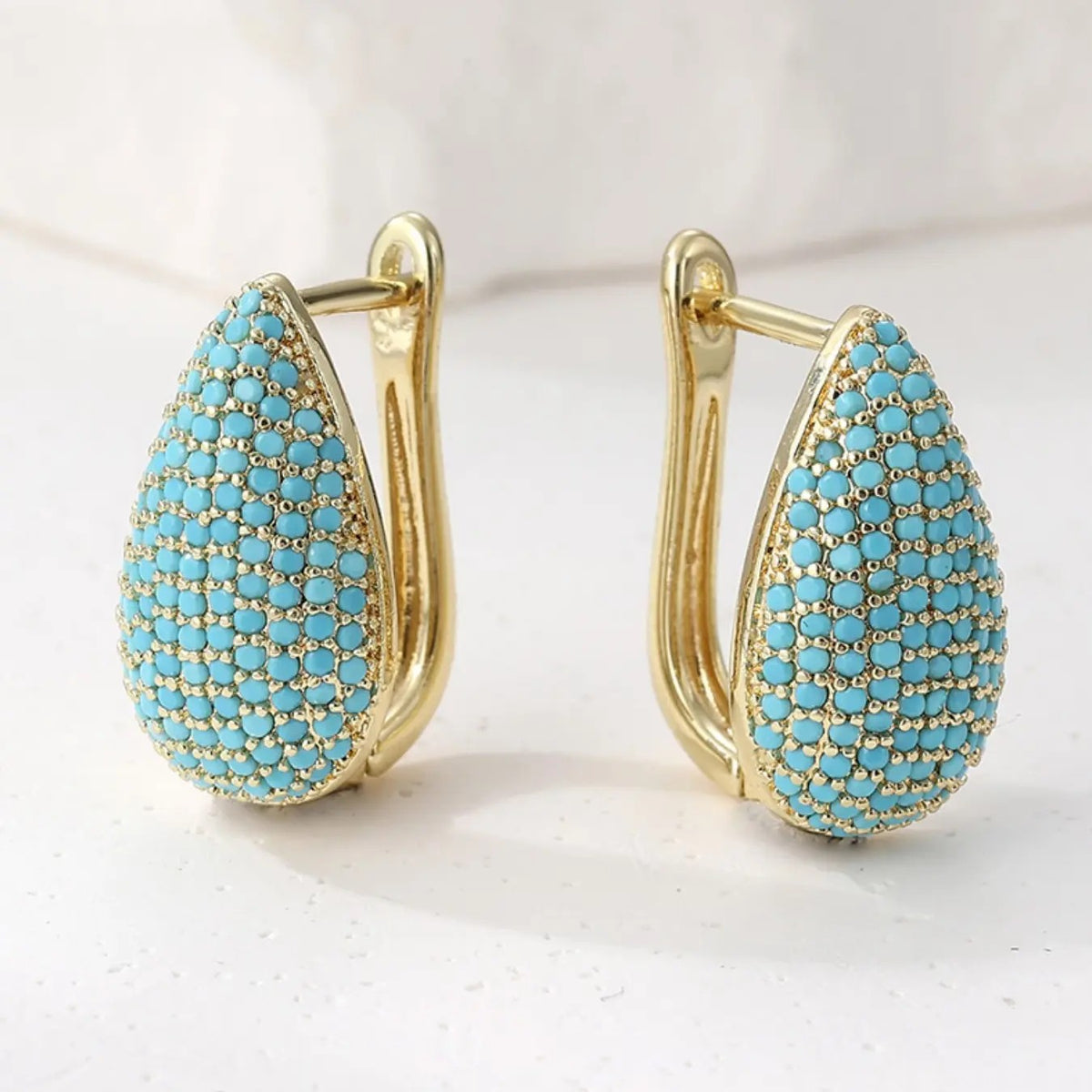 18k Boho Textured Hoop Earrings