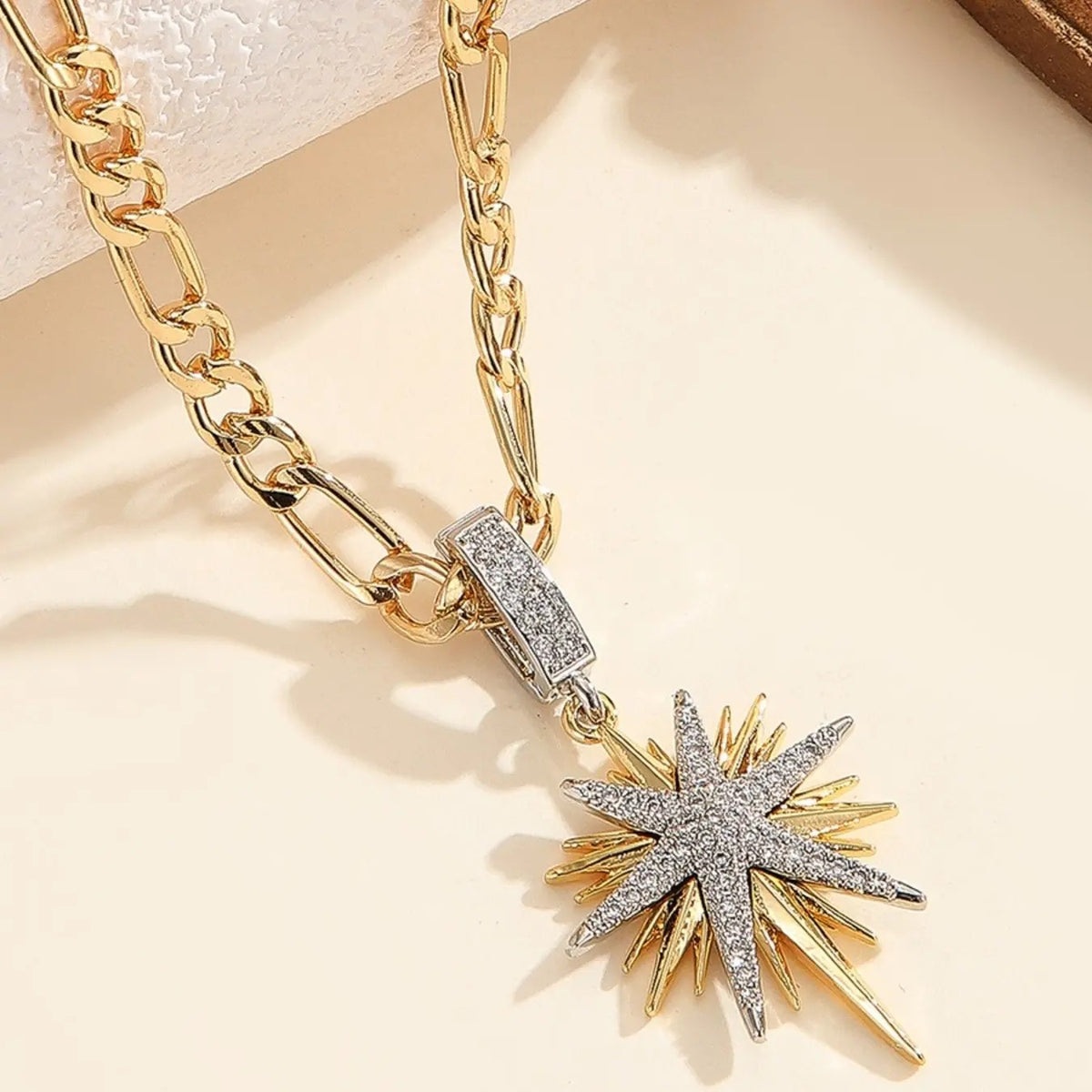 Geometric Star Chain Necklace