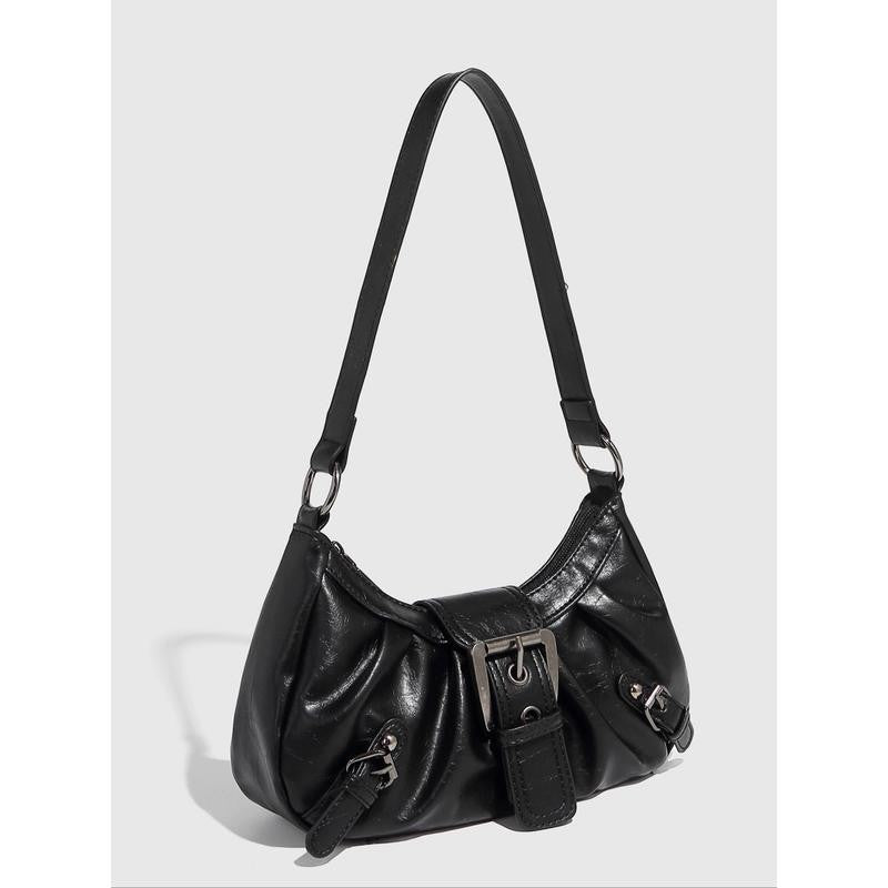 Elegant Buckle Shoulder Bag