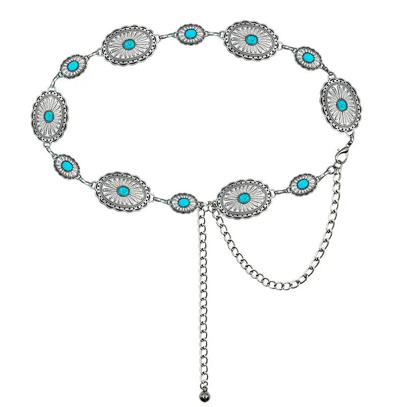 Boho Western Concho Waist Chain