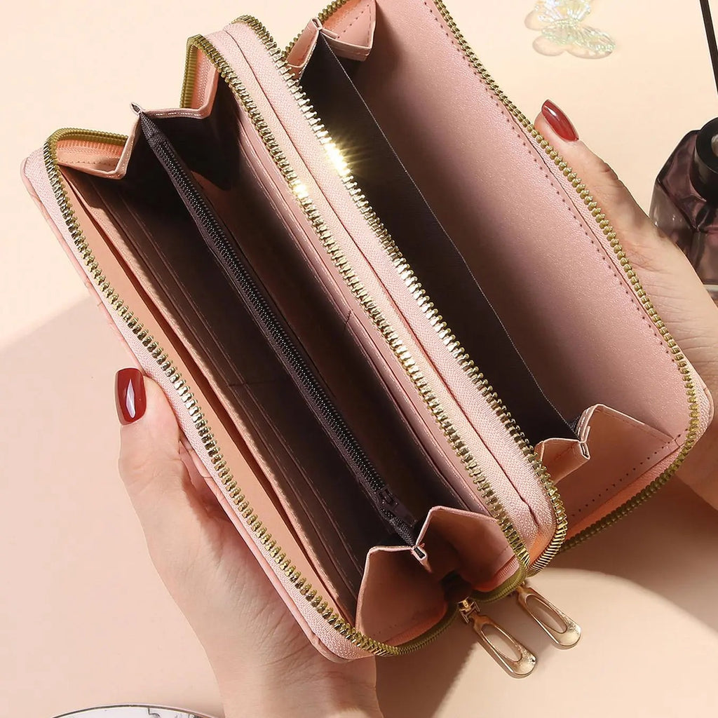 Elegant Floral Embossed Wallet