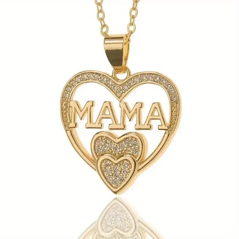 18k Mama Heart Necklace