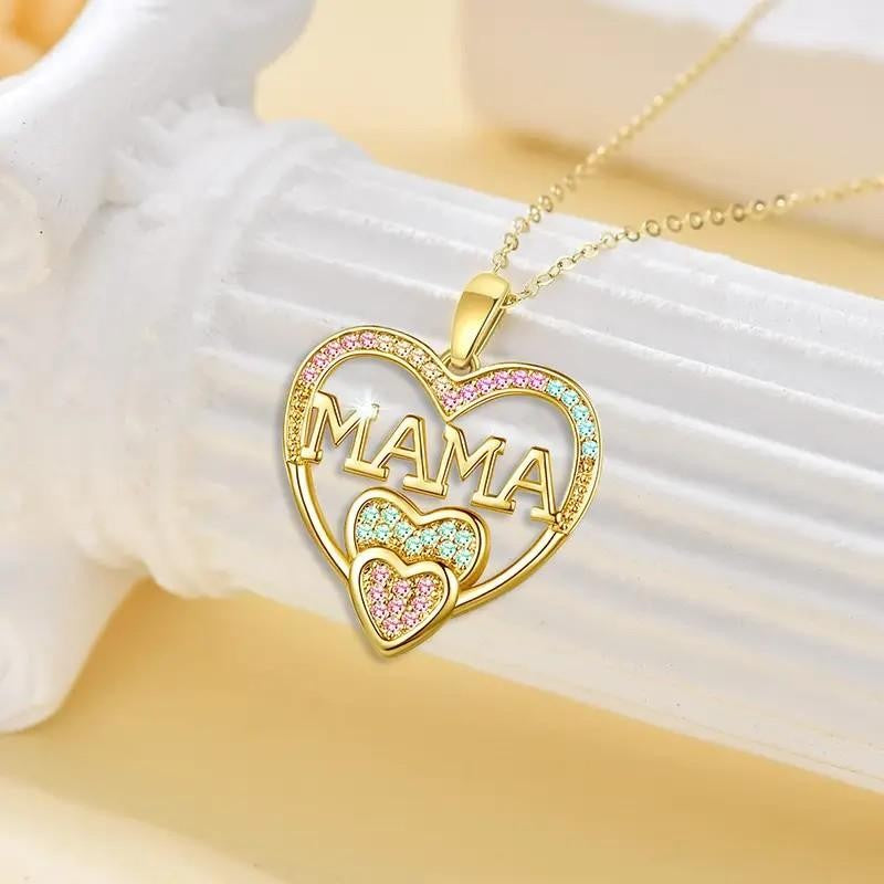 18k Mama Heart Necklace