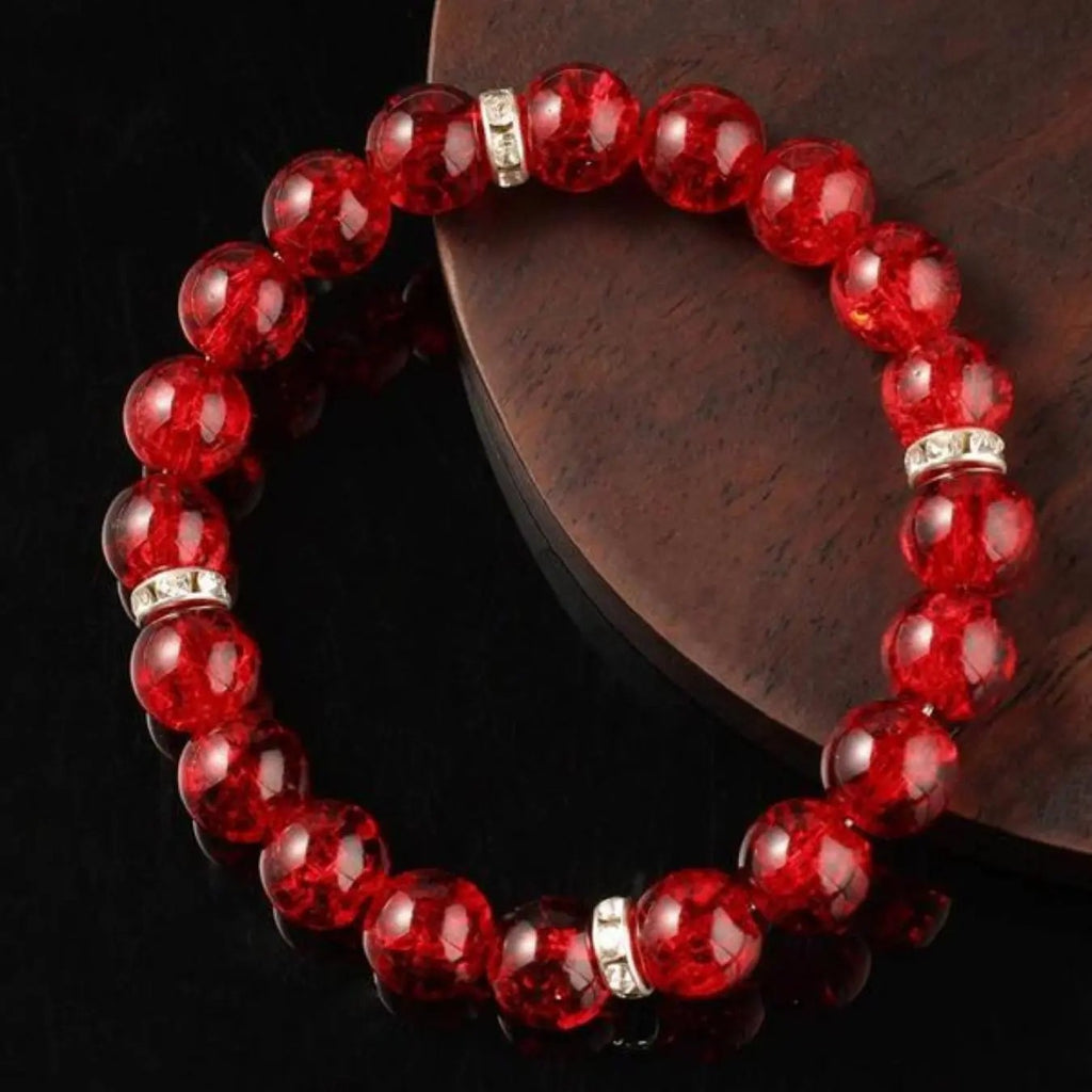 Elegant Glazed Crystal Bracelet
