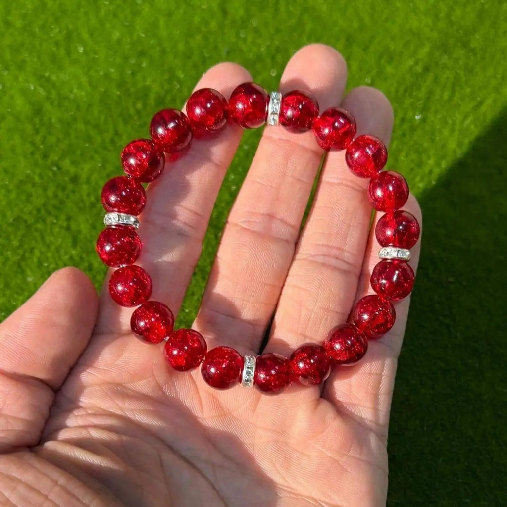 Elegant Glazed Crystal Bracelet