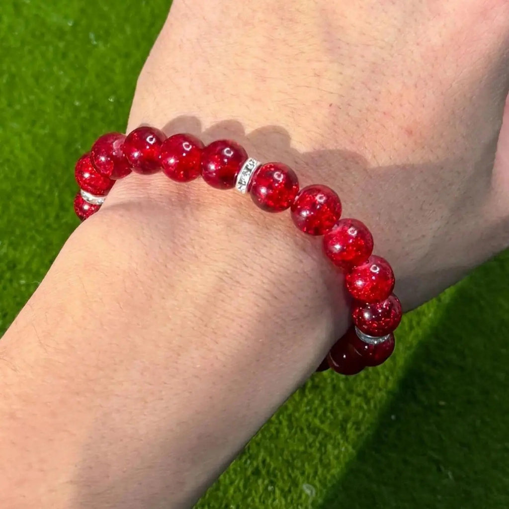 Elegant Glazed Crystal Bracelet