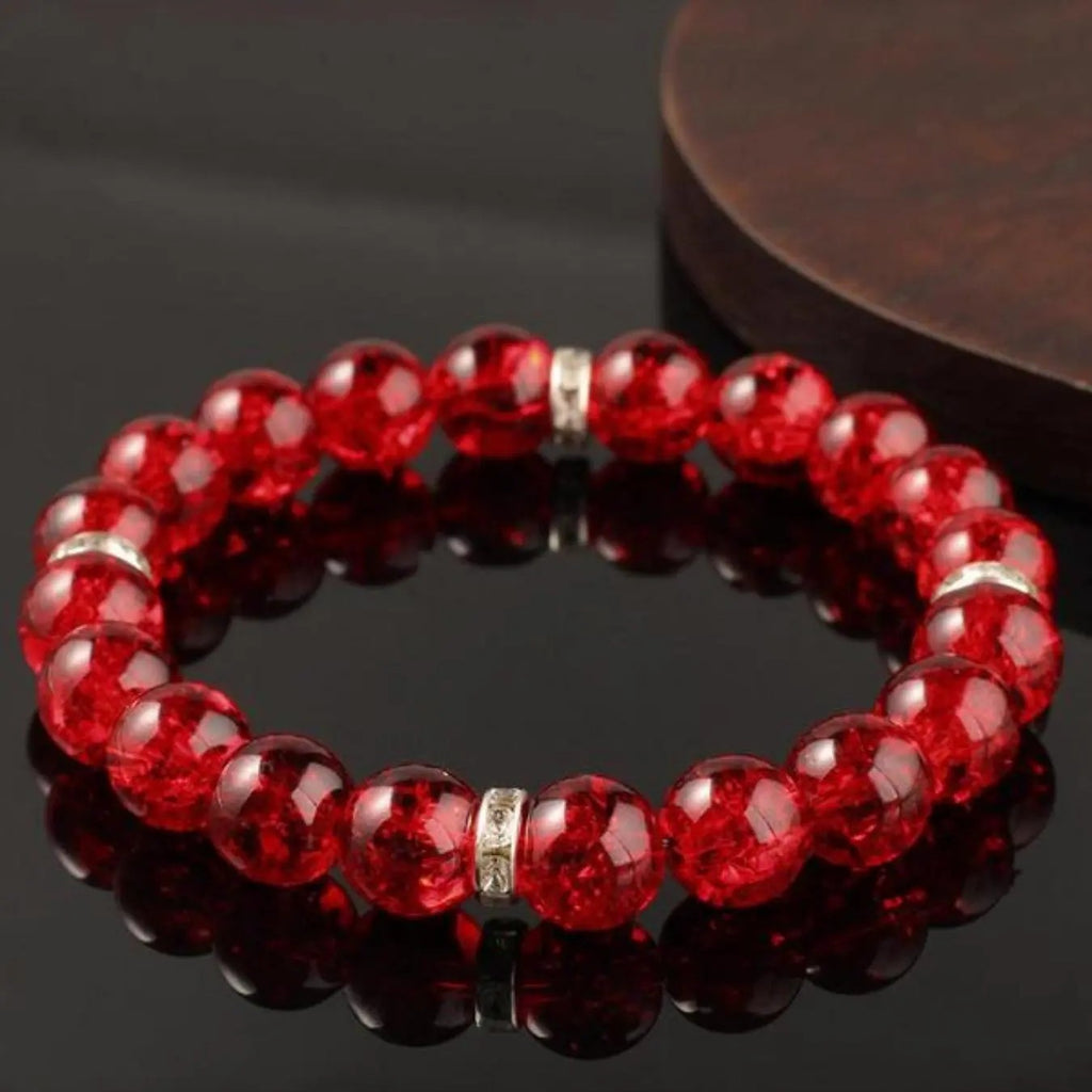 Elegant Glazed Crystal Bracelet