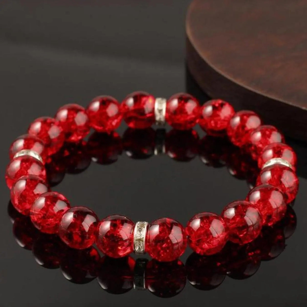 Elegant Glazed Crystal Bracelet