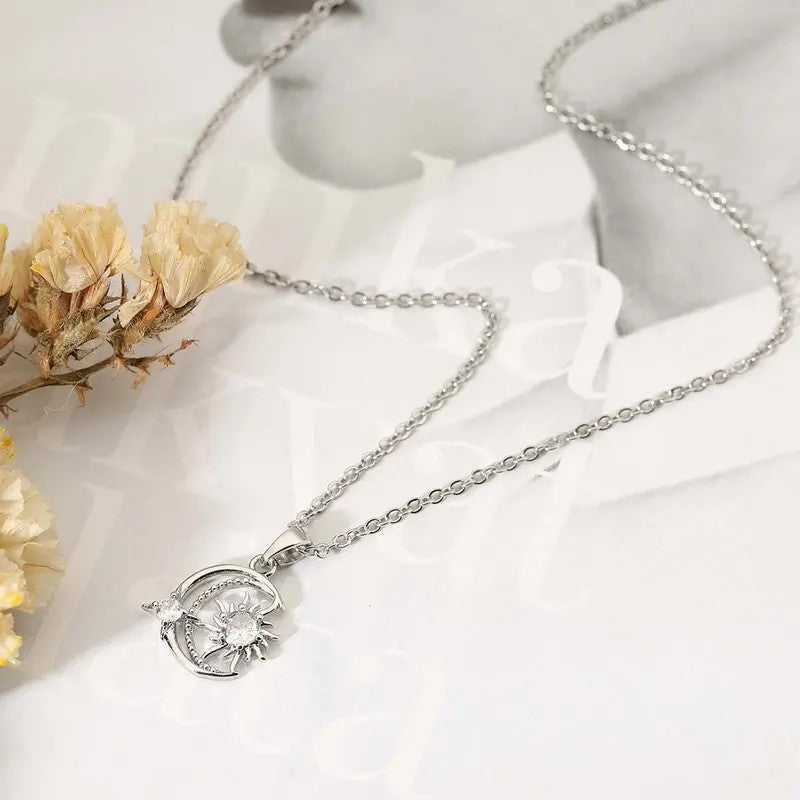 Celestial Sun Moon Necklace