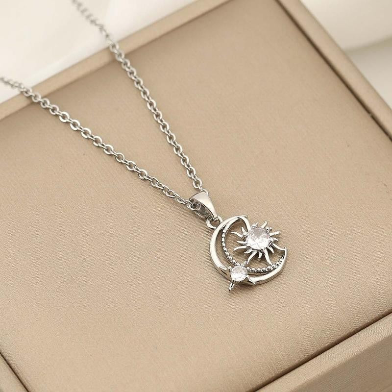 Celestial Sun Moon Necklace