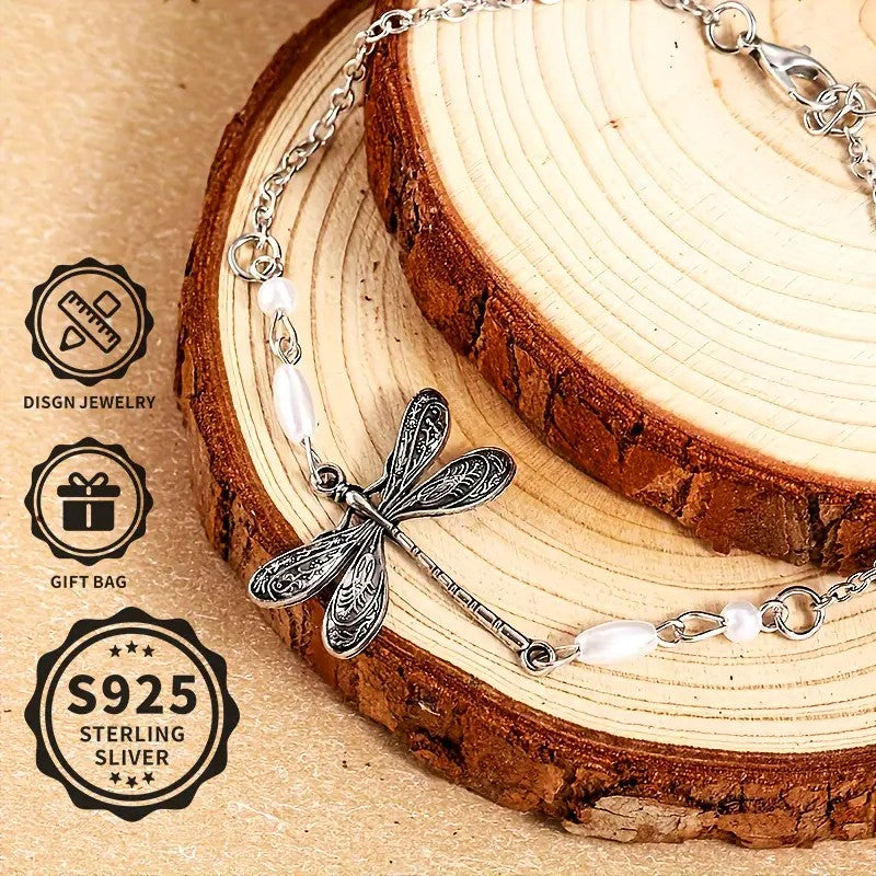 Elegant Dragonfly Anklet