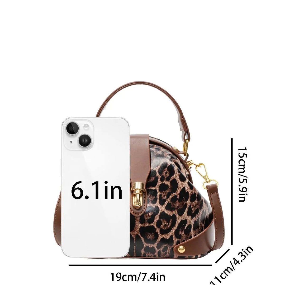 Leopard Dome Handbag