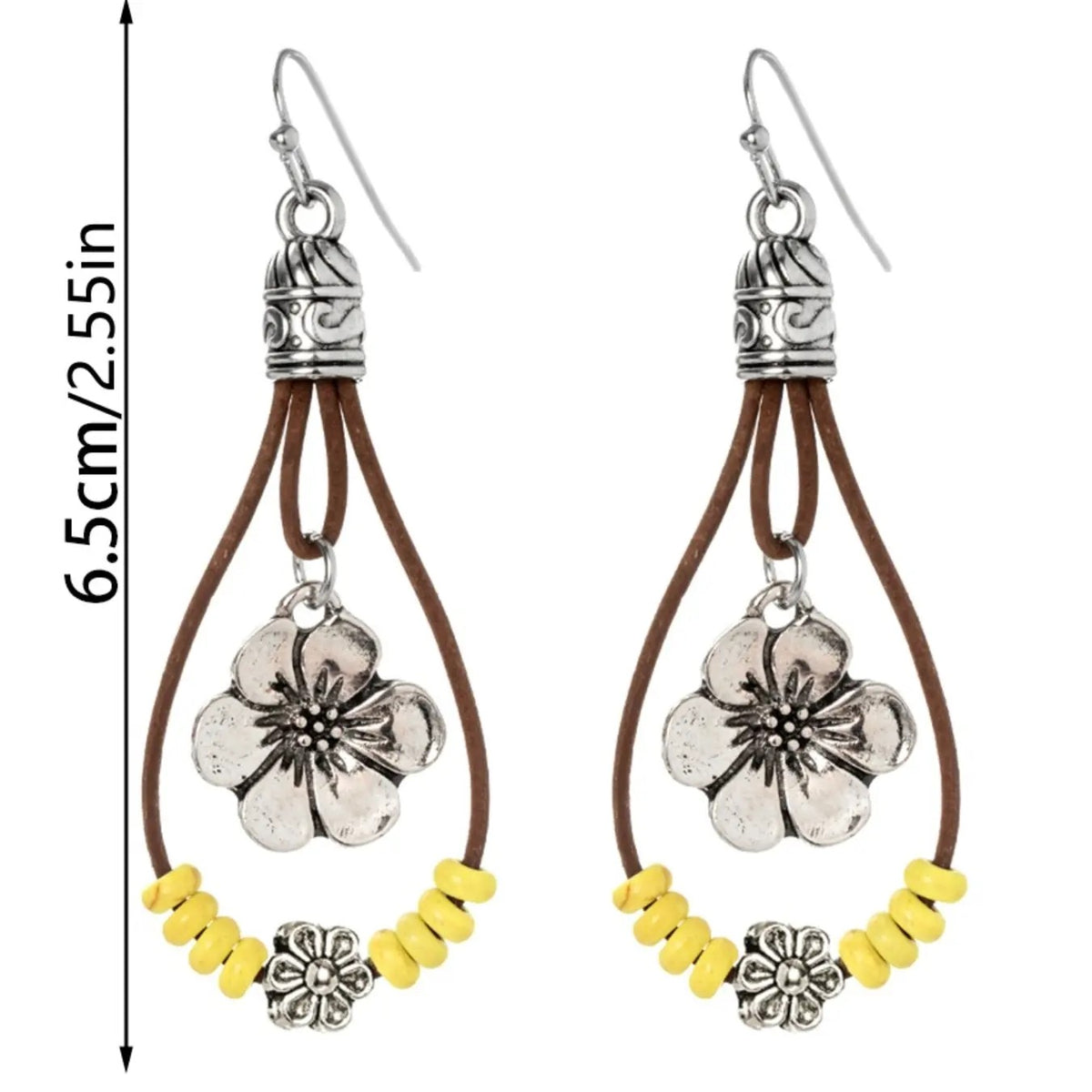 Boho Flower Drop Earrings