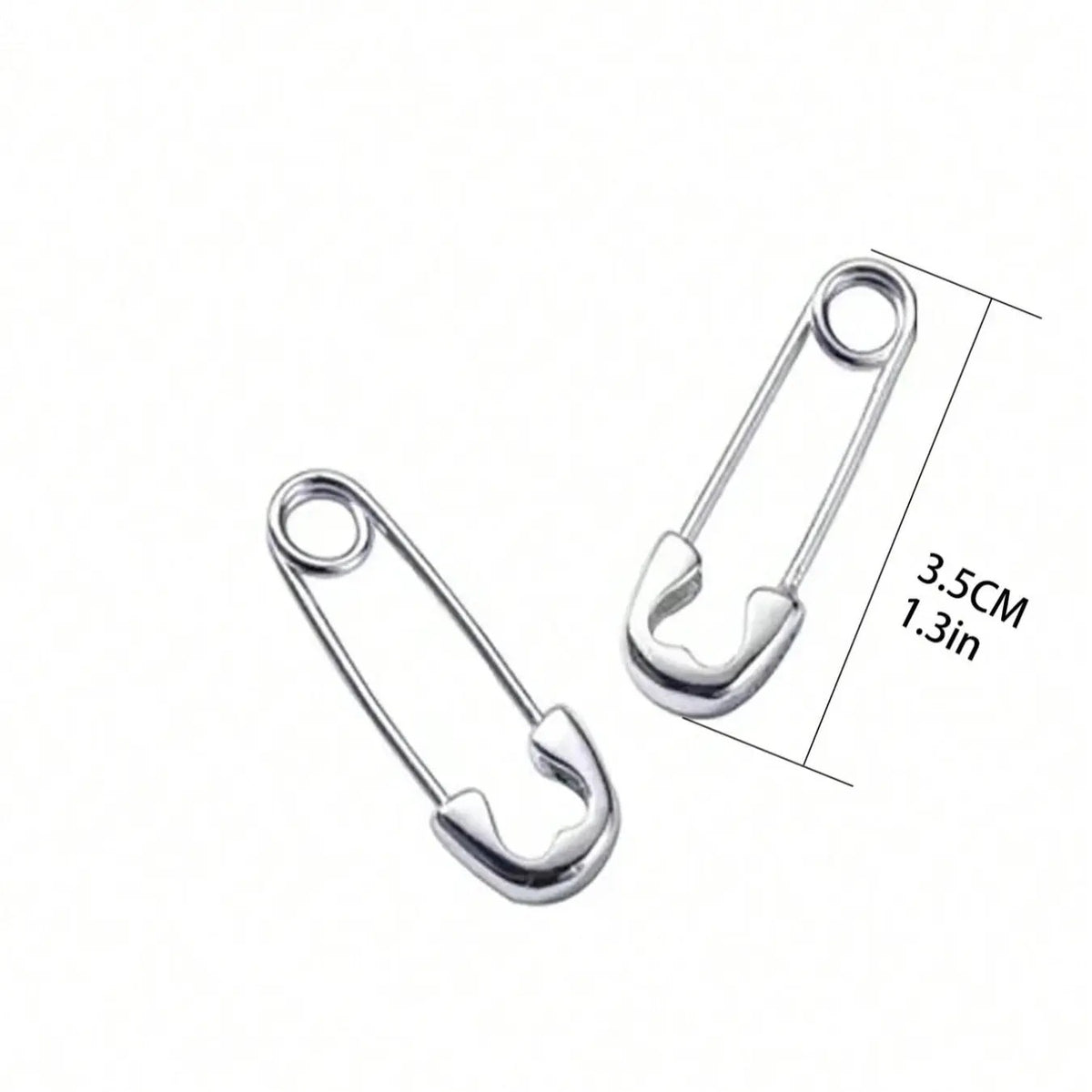 Geometric Safety Pin Earrings