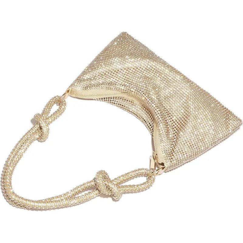 Elegant Rhinestone Hobo Bag